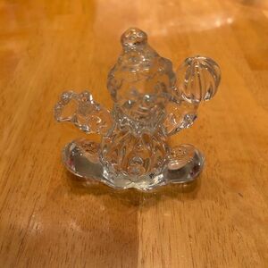 Princess House Crystal Rocking Clown figurine with ball Princess Germany Glass